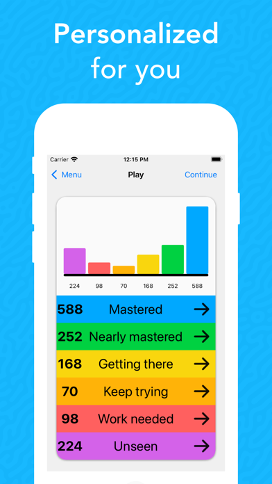 WordPal word list screenshot