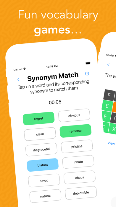 WordPal practice screenshot